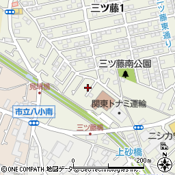 東京都武蔵村山市三ツ藤1丁目100-7周辺の地図