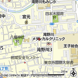 東京都北区滝野川3丁目47-1周辺の地図