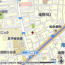 東京都北区滝野川2丁目20周辺の地図