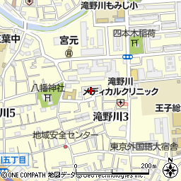 東京都北区滝野川3丁目47周辺の地図