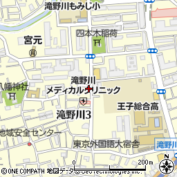東京都北区滝野川3丁目40-7周辺の地図