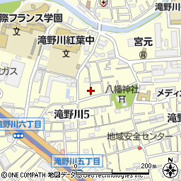 東京都北区滝野川5丁目46周辺の地図