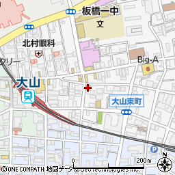 大山駅前郵便局周辺の地図