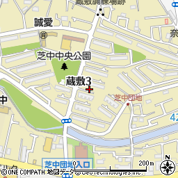 東京都東大和市蔵敷3丁目周辺の地図