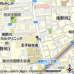 東京都北区滝野川3丁目55-12周辺の地図