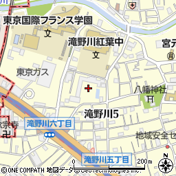東京都北区滝野川5丁目44周辺の地図