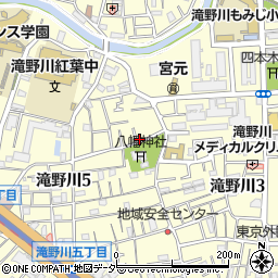 東京都北区滝野川5丁目48-4周辺の地図