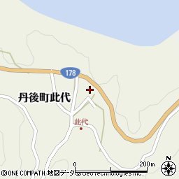 京都府京丹後市丹後町此代1202周辺の地図