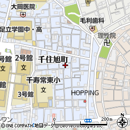 東京都足立区千住旭町13周辺の地図