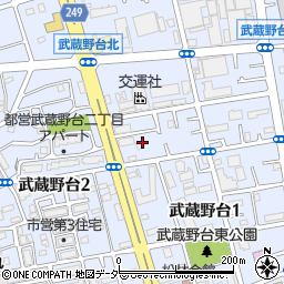 東京都福生市武蔵野台周辺の地図