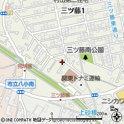 東京都武蔵村山市三ツ藤1丁目100-11周辺の地図