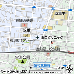 東京都葛飾区東堀切1丁目22周辺の地図