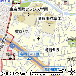 東京都北区滝野川5丁目43周辺の地図