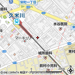 銀巴里久　米川店周辺の地図