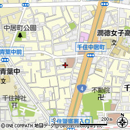 東京都足立区千住中居町9周辺の地図