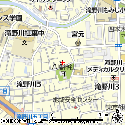 東京都北区滝野川5丁目48-6周辺の地図