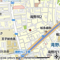 東京都北区滝野川2丁目19周辺の地図
