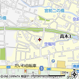 東京都東大和市高木3丁目330-2周辺の地図
