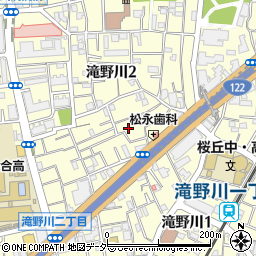 東京都北区滝野川2丁目13周辺の地図