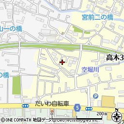 東京都東大和市高木3丁目333周辺の地図
