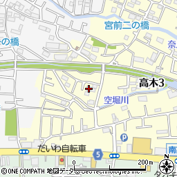 東京都東大和市高木3丁目333-9周辺の地図
