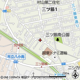 東京都武蔵村山市三ツ藤1丁目66周辺の地図