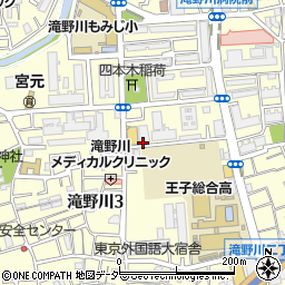 東京都北区滝野川周辺の地図