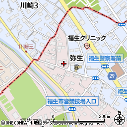 東京都福生市福生1693-6周辺の地図