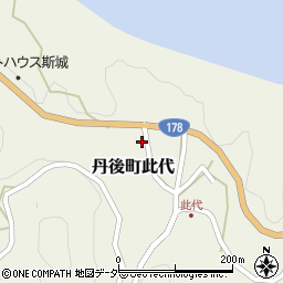 京都府京丹後市丹後町此代1169-1周辺の地図