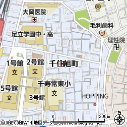 東京都足立区千住旭町12周辺の地図