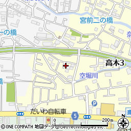 東京都東大和市高木3丁目333-18周辺の地図