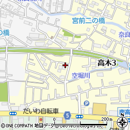 東京都東大和市高木3丁目330周辺の地図
