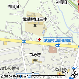 東京都武蔵村山市神明4丁目115周辺の地図