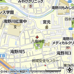 東京都北区滝野川5丁目48-7周辺の地図
