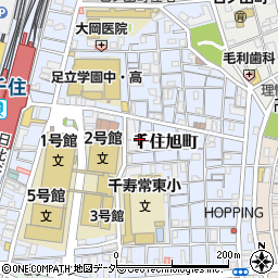 東京都足立区千住旭町11周辺の地図
