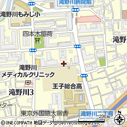 東京都北区滝野川3丁目57-2周辺の地図