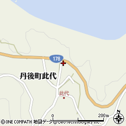 京都府京丹後市丹後町此代1203-1周辺の地図