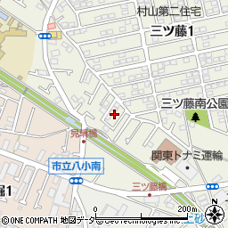 東京都武蔵村山市三ツ藤1丁目104周辺の地図