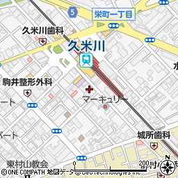 久米川駅前郵便局 ＡＴＭ周辺の地図