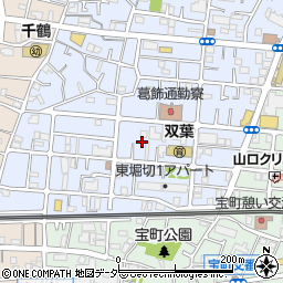 東京都葛飾区東堀切1丁目周辺の地図