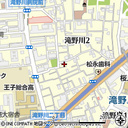 東京都北区滝野川2丁目19-9周辺の地図