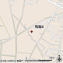 東京都武蔵村山市残堀4丁目95周辺の地図