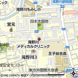 東京都北区滝野川3丁目59-2周辺の地図