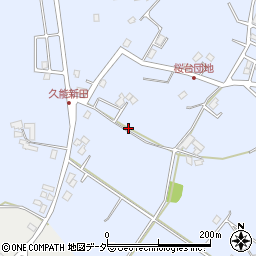 千葉県富里市久能周辺の地図