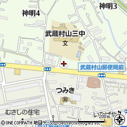 東京都武蔵村山市神明4丁目116周辺の地図