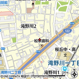 東京都北区滝野川2丁目11-6周辺の地図