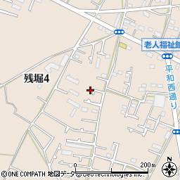 東京都武蔵村山市残堀4丁目周辺の地図