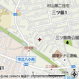 東京都武蔵村山市三ツ藤1丁目104-6周辺の地図