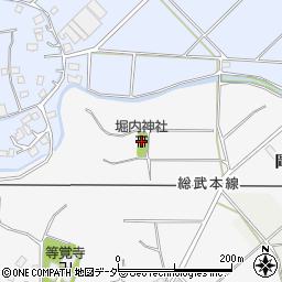 堀内神社周辺の地図