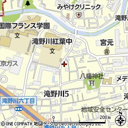 東京都北区滝野川5丁目52-9周辺の地図